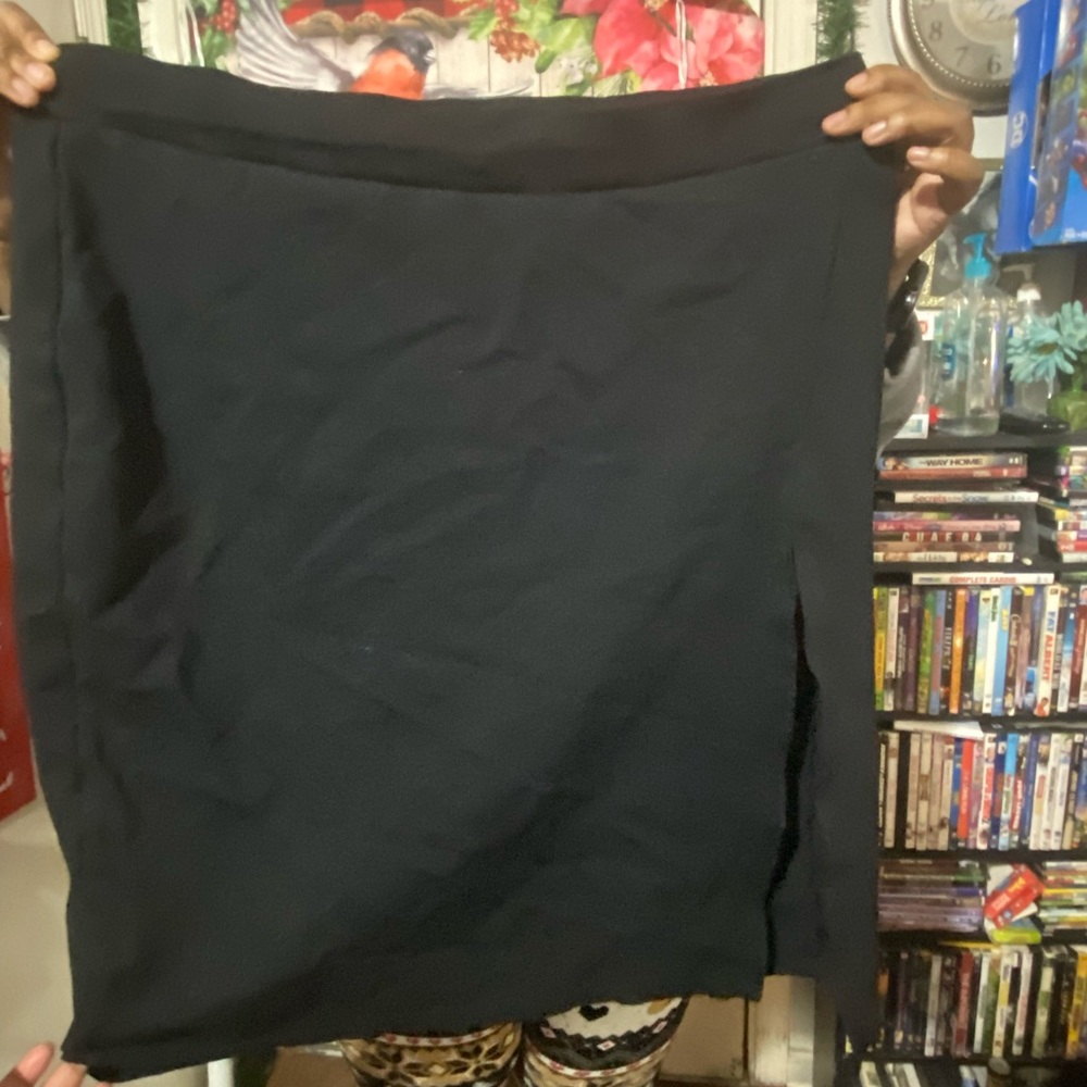 Black Skirt with Slit